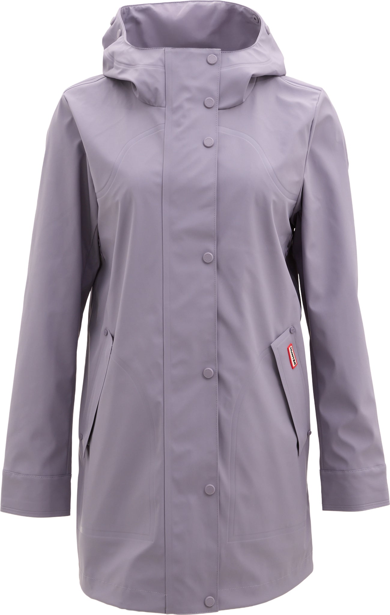 Acacia Rubberized Mid-Length Raincoat - Women's