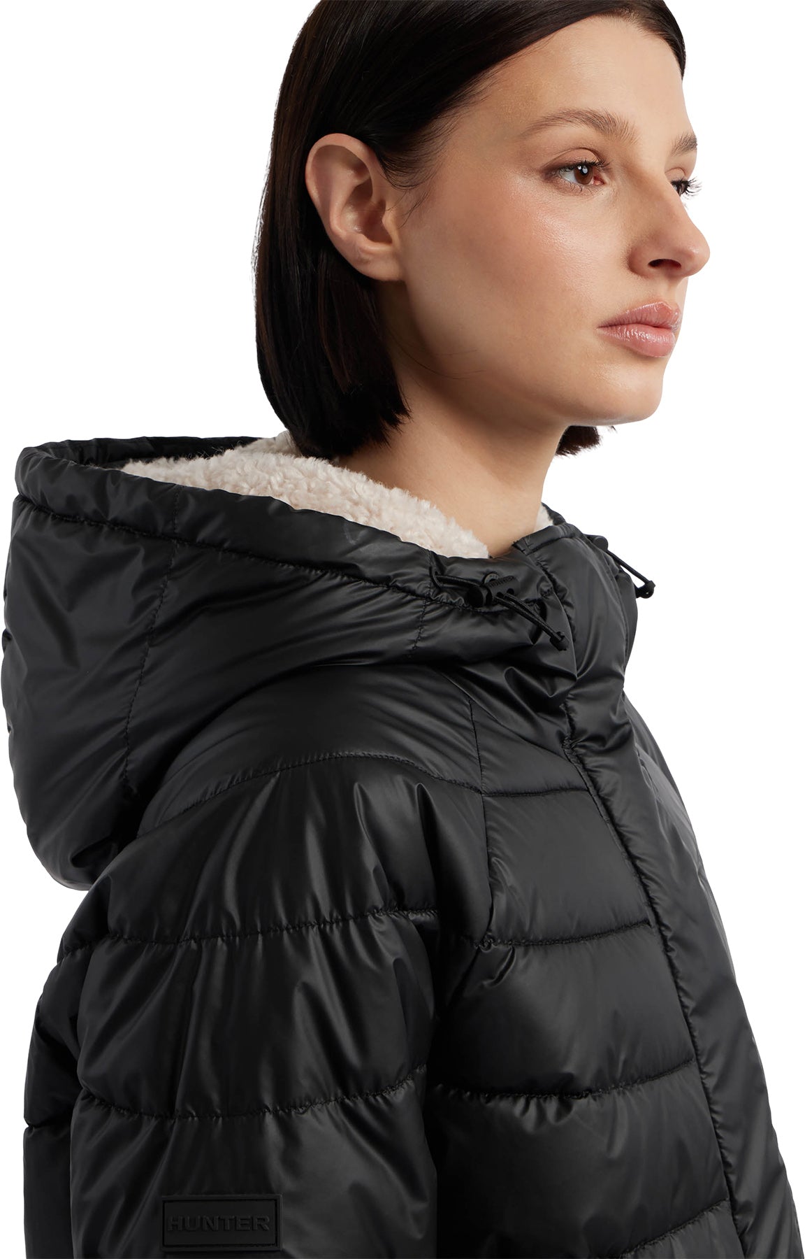 Almond Marshmallow Mid Length Puffer Jacket - Women's