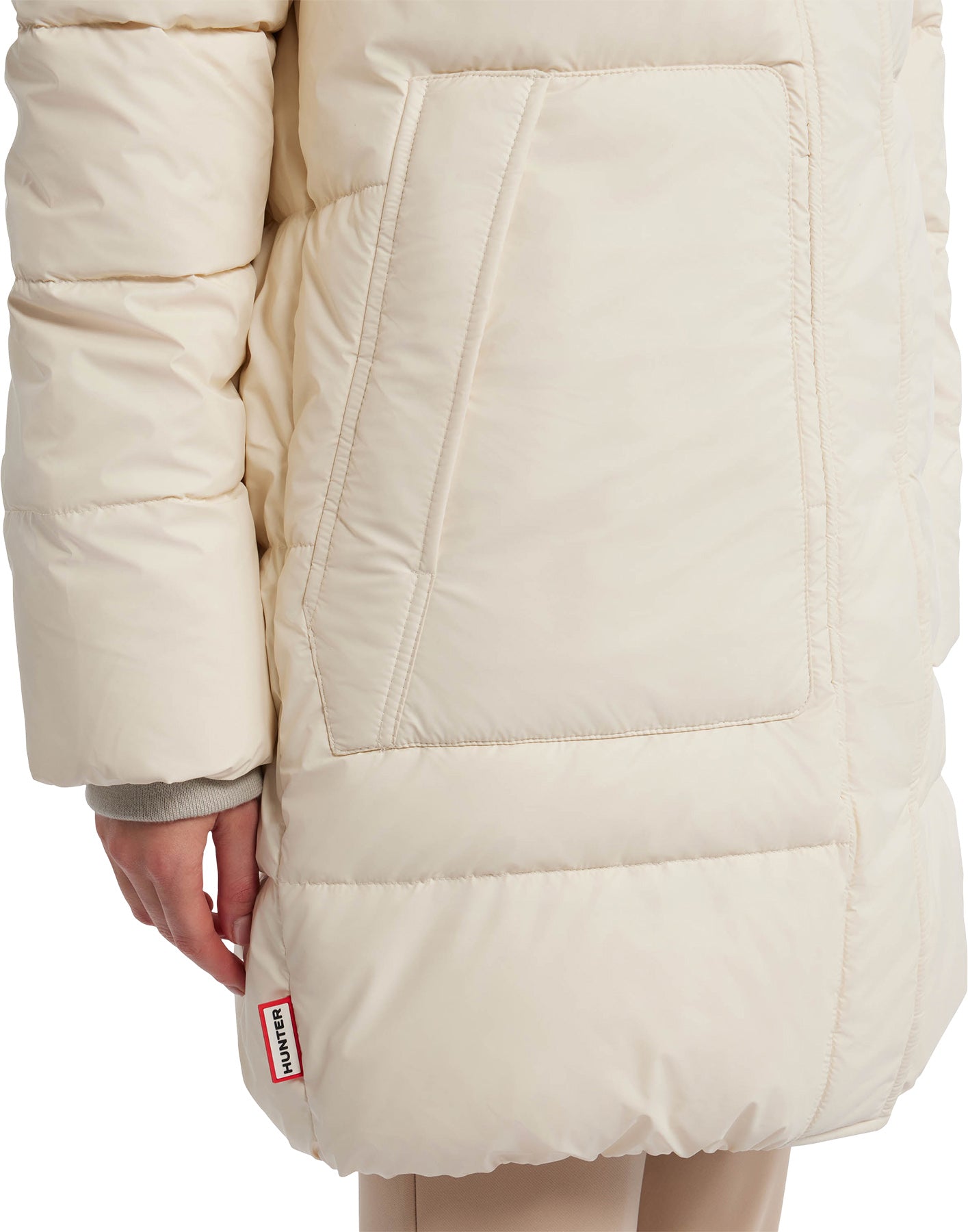Almond Marshmallow Mid Length Puffer Jacket - Women's
