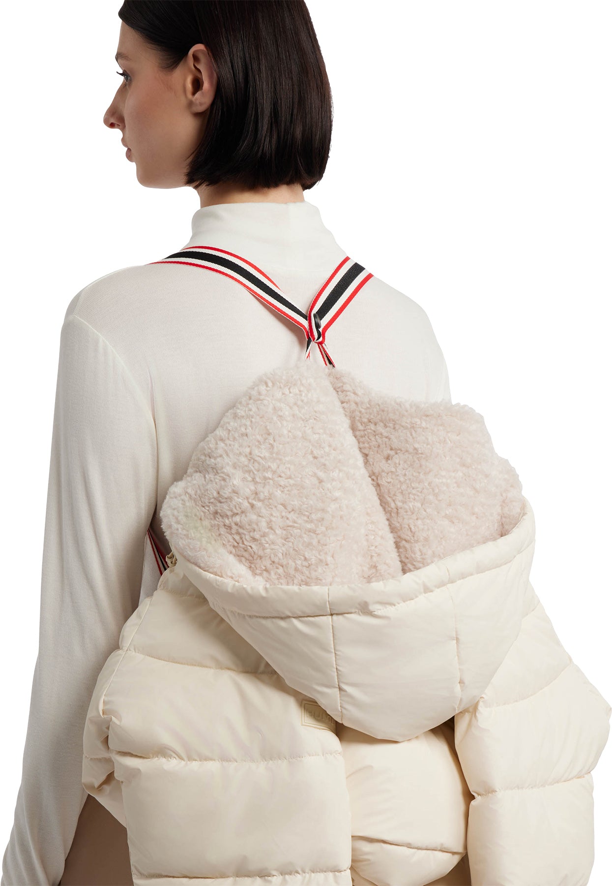Almond Marshmallow Mid Length Puffer Jacket - Women's