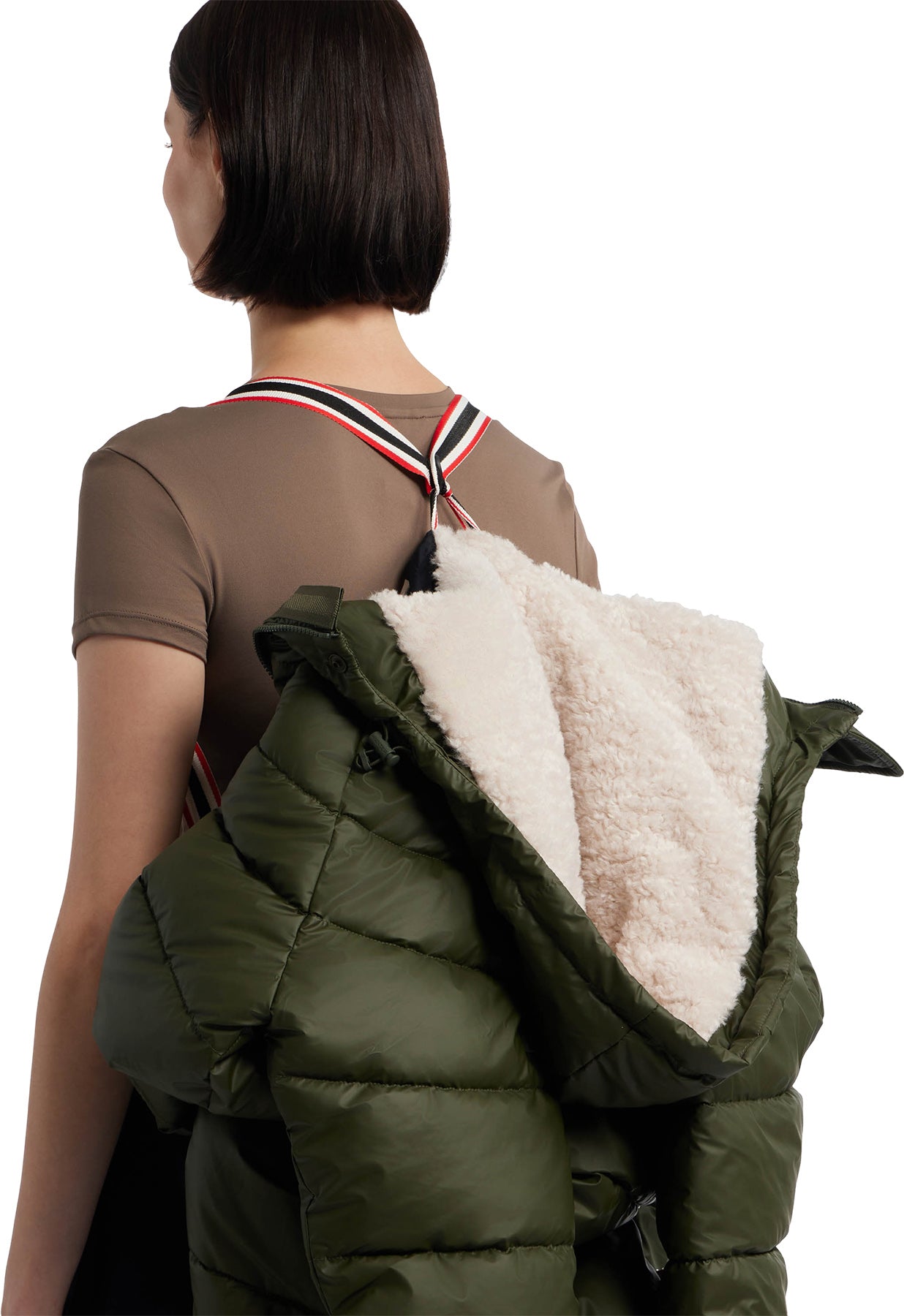 Almond Marshmallow Mid Length Puffer Jacket - Women's