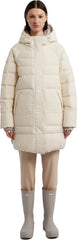 Almond Marshmallow Mid Length Puffer Jacket - Women's