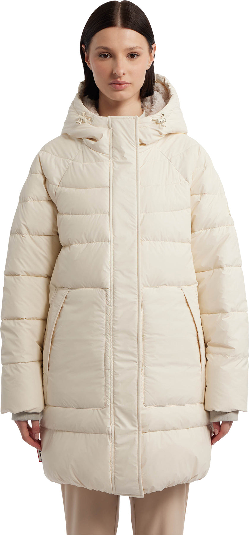 Almond Marshmallow Mid Length Puffer Jacket - Women's