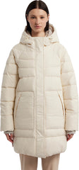 Almond Marshmallow Mid Length Puffer Jacket - Women's