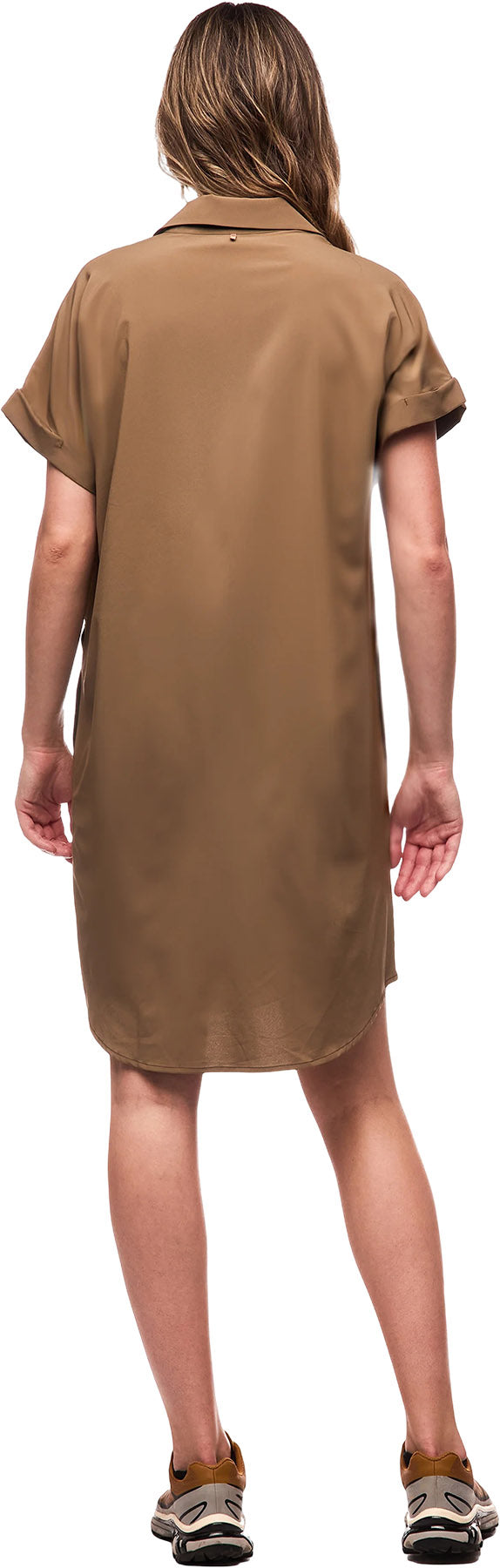 Frivol Knee Length Short Sleeve Shirt Dress - Women's