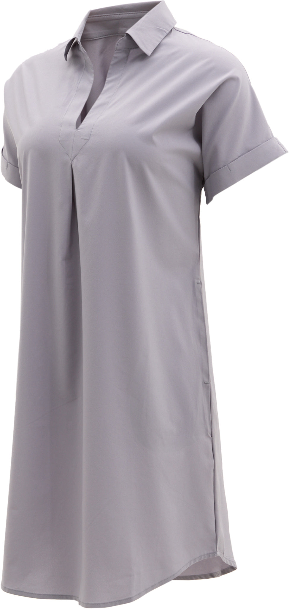 Frivol Knee Length Short Sleeve Shirt Dress - Women's