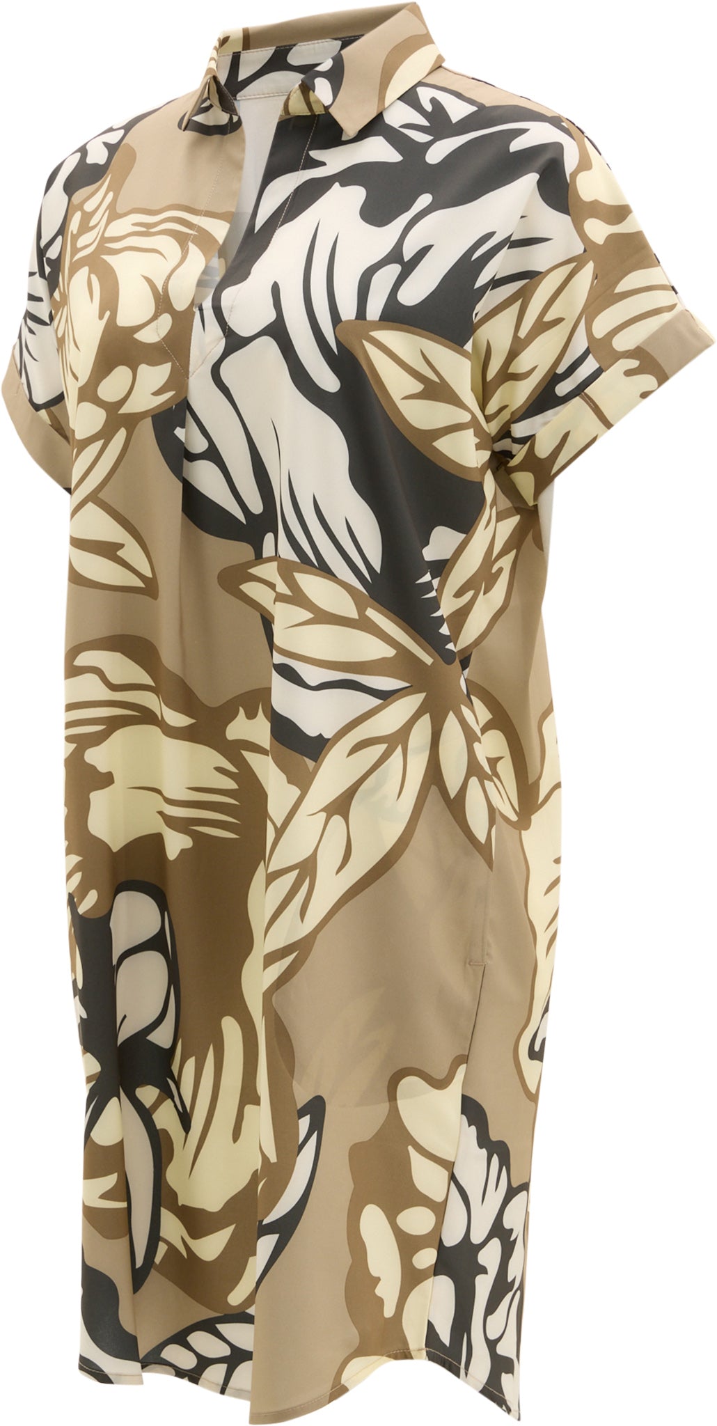 Frivol Knee Length Short Sleeve Shirt Dress - Women's