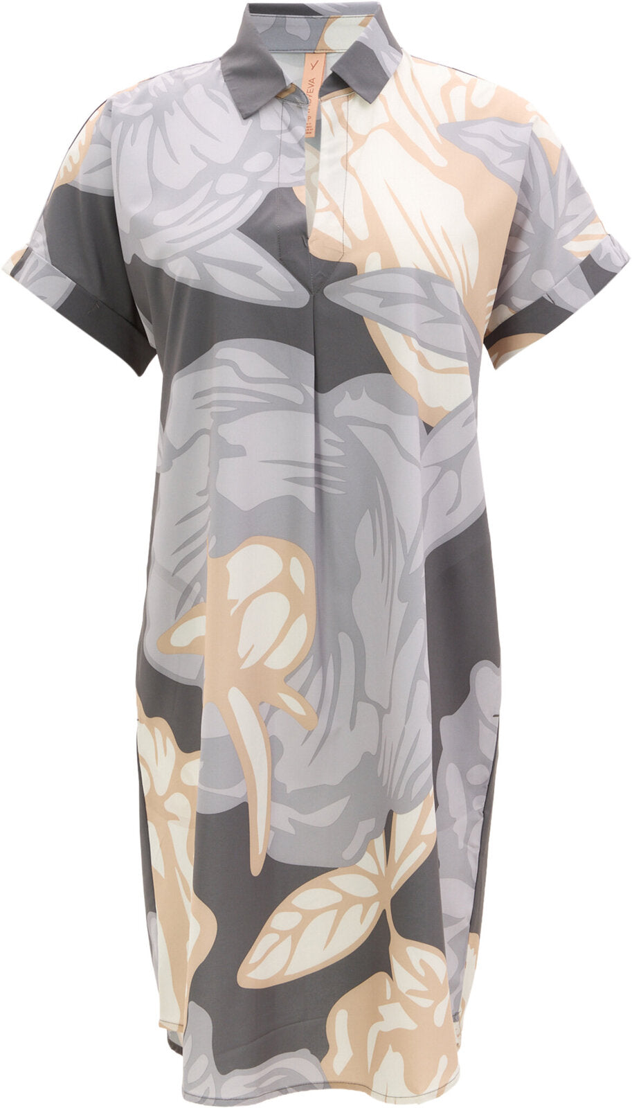 Frivol Knee Length Short Sleeve Shirt Dress - Women's