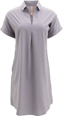 Frivol Knee Length Short Sleeve Shirt Dress - Women's