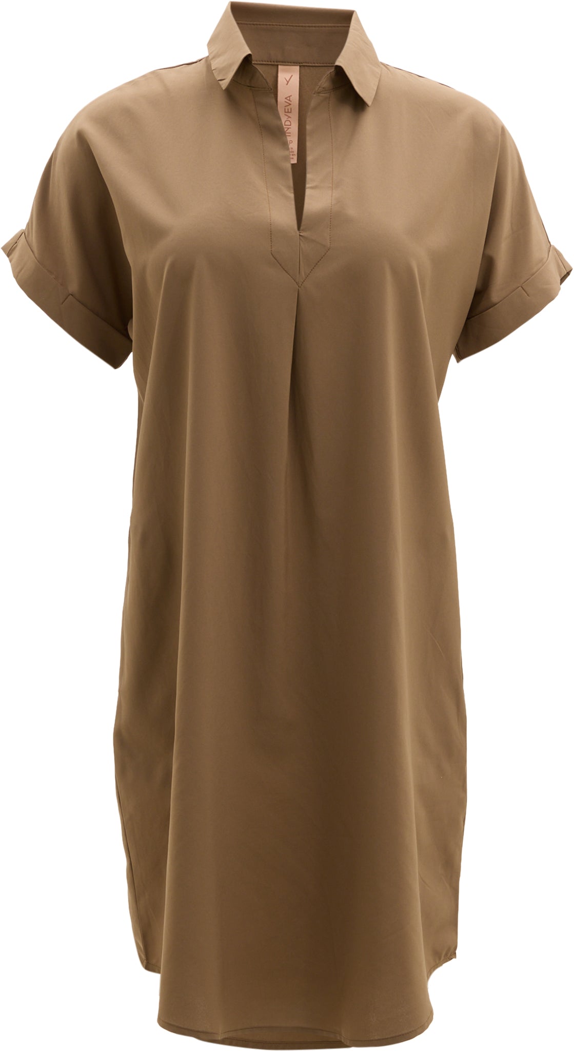 Frivol Knee Length Short Sleeve Shirt Dress - Women's