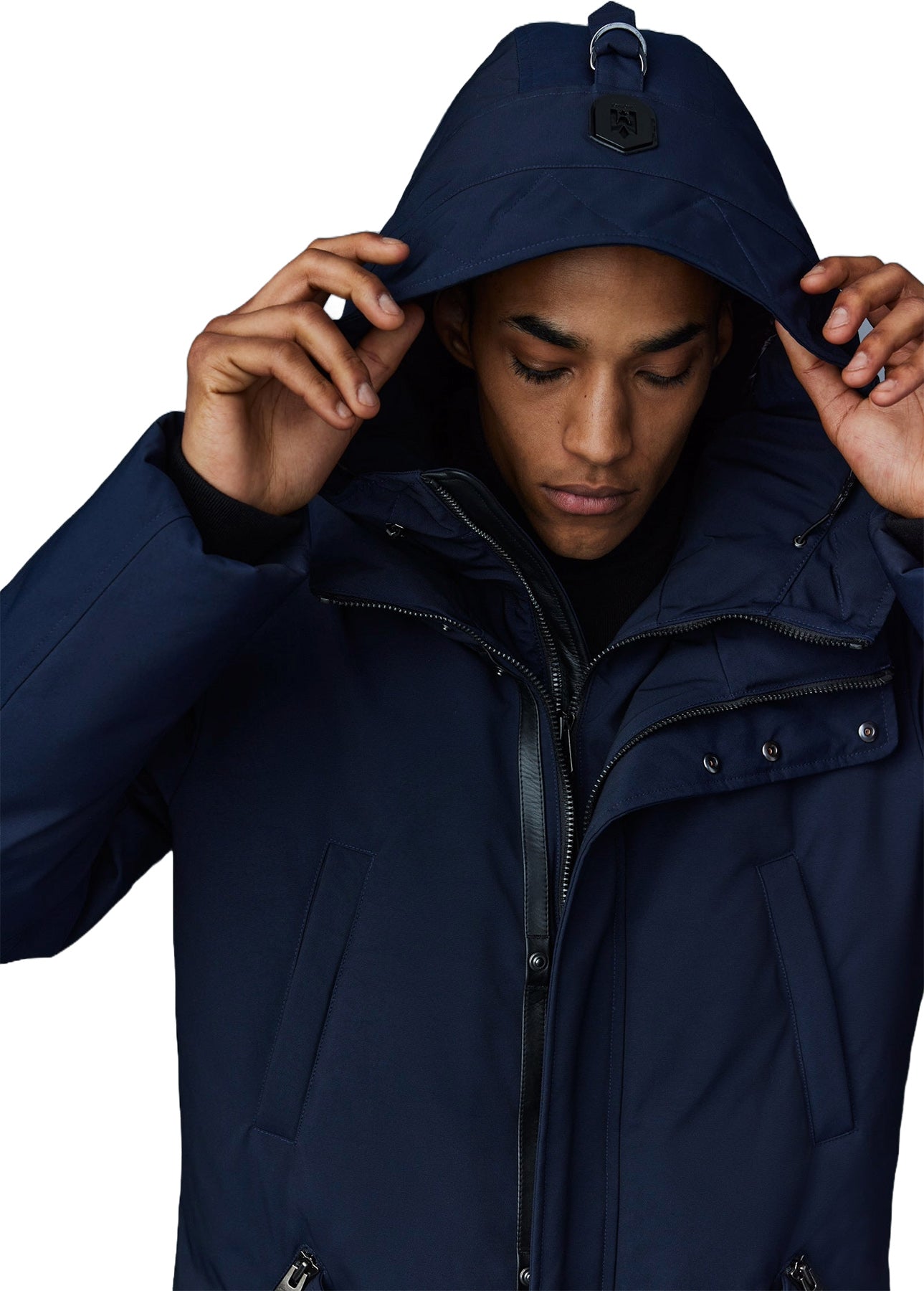 Edward 2-In-1 Down Coat With Removable Hooded Bib - Men's