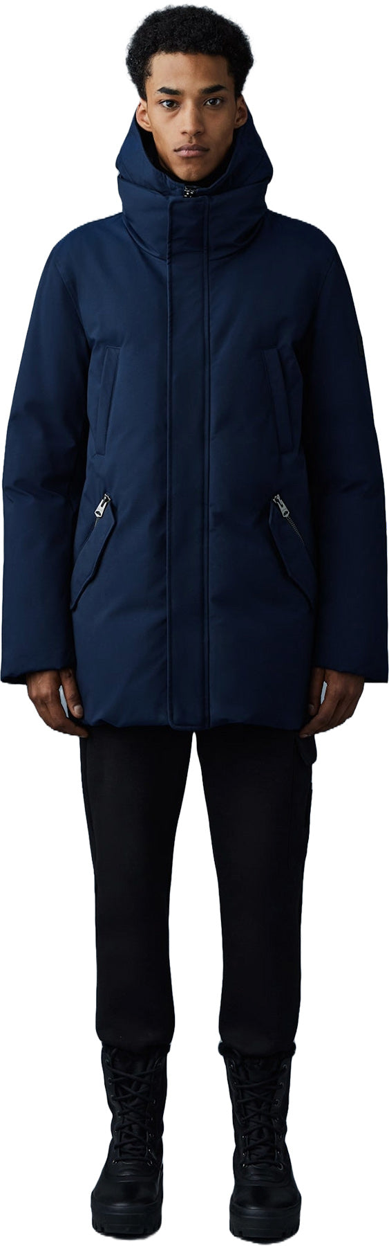 Edward 2-In-1 Down Coat With Removable Hooded Bib - Men's