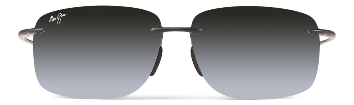 Hema Polarised Rimless Sunglasses - Matte Grey Frame - Neutral Grey Lens