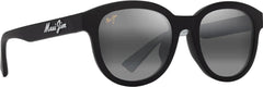 Ihupani Asian Fit Polarised Sunglasses - Matte Black - Neutral Grey Lens