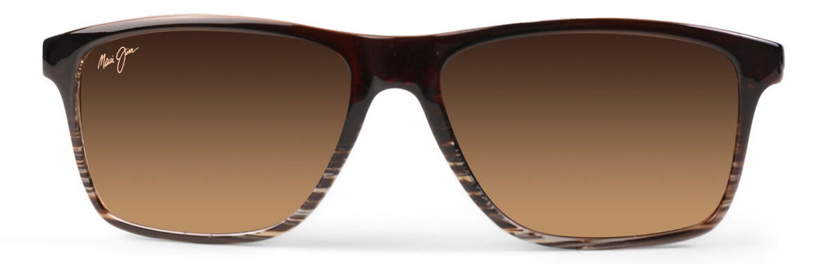 Onshore Polarised Rectangular Sunglasses - HCL® Bronze lens - Chocolate Fade Frame