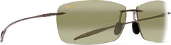 Lighthouse Polarized Rimless Sunglasses - Maui HT™ Lens - Translucent Smoke Grey Frame