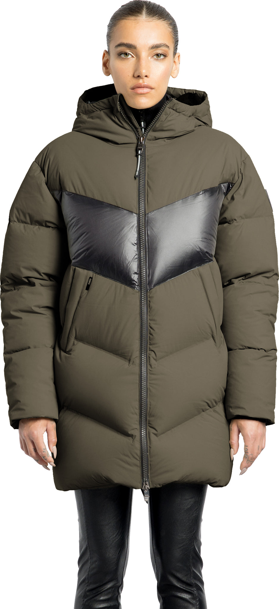 Isla Chevron Quilted Puffer Jacket - Women's 