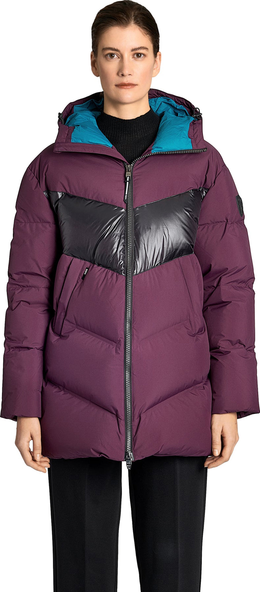 Isla Chevron Quilted Puffer Jacket - Women's 