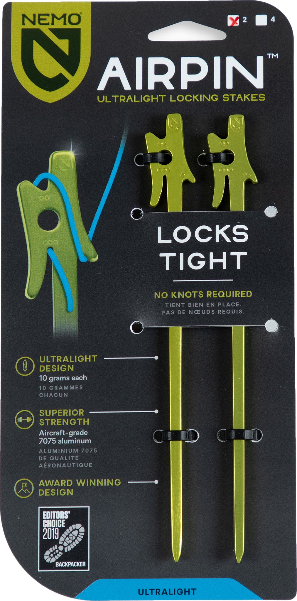 Airpin Set Of 2 Tent Stakes
