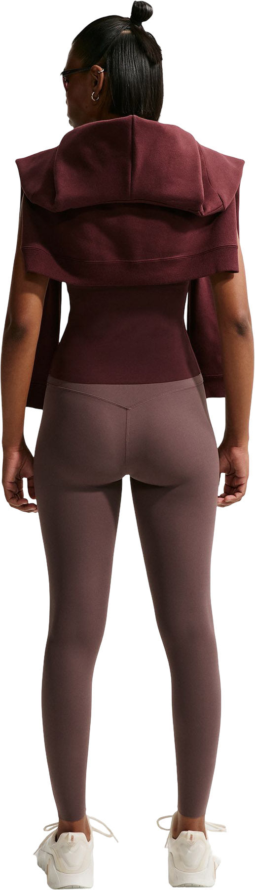 Zenvy High-Waisted 7/8 Leggings with No Front Seam - Women's