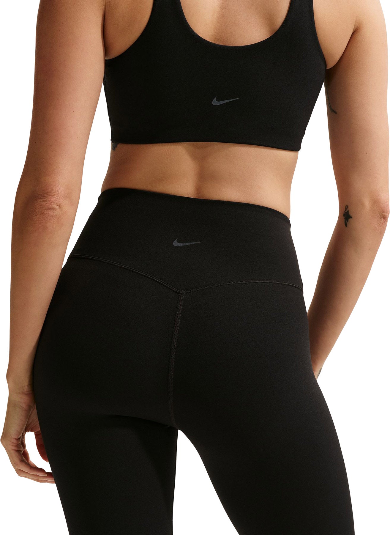 Zenvy High-Waisted 7/8 Leggings with No Front Seam - Women's