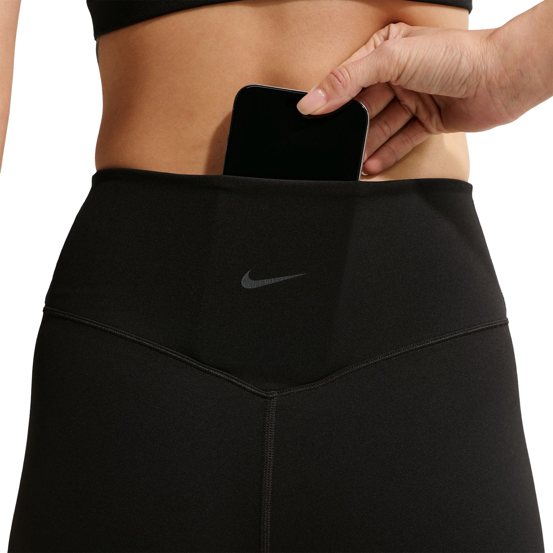 Zenvy High-Waisted 7/8 Leggings with No Front Seam - Women's