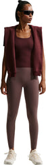Zenvy High-Waisted 7/8 Leggings with No Front Seam - Women's