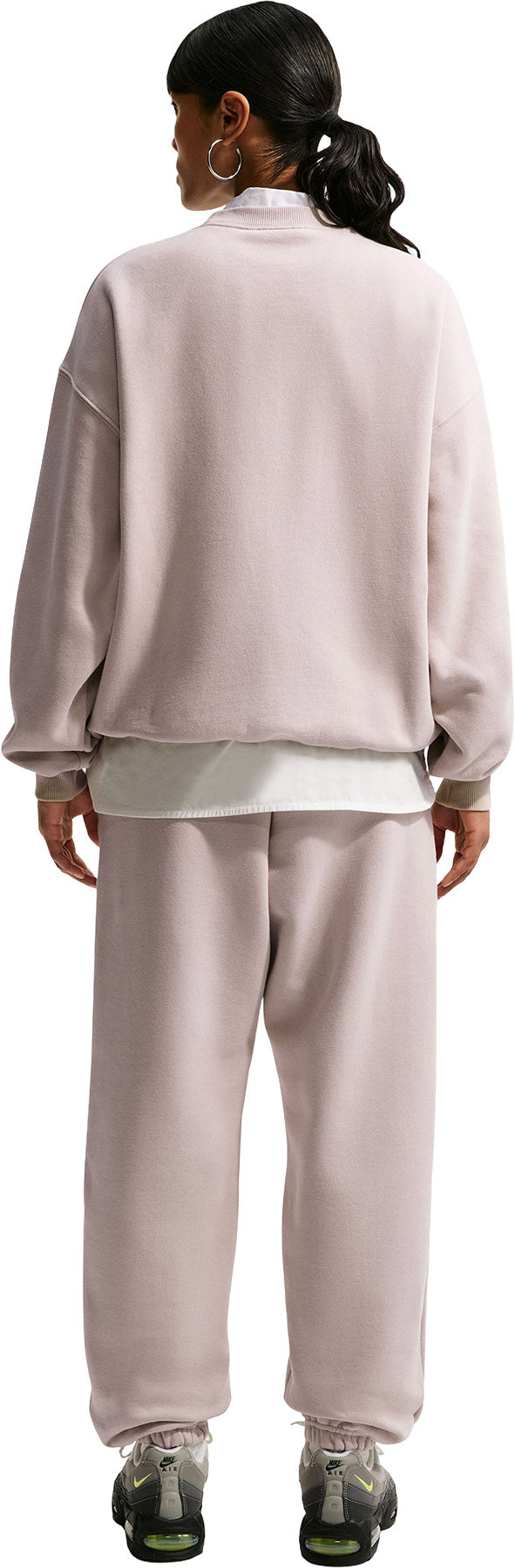 Nike Studio Fleece Medium Weight High-Rise Oversized Cuffed Trousers - Women's