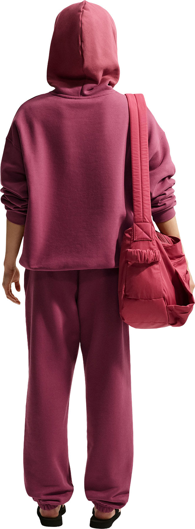 Nike Studio Fleece Medium Weight High-Rise Oversized Cuffed Trousers - Women's