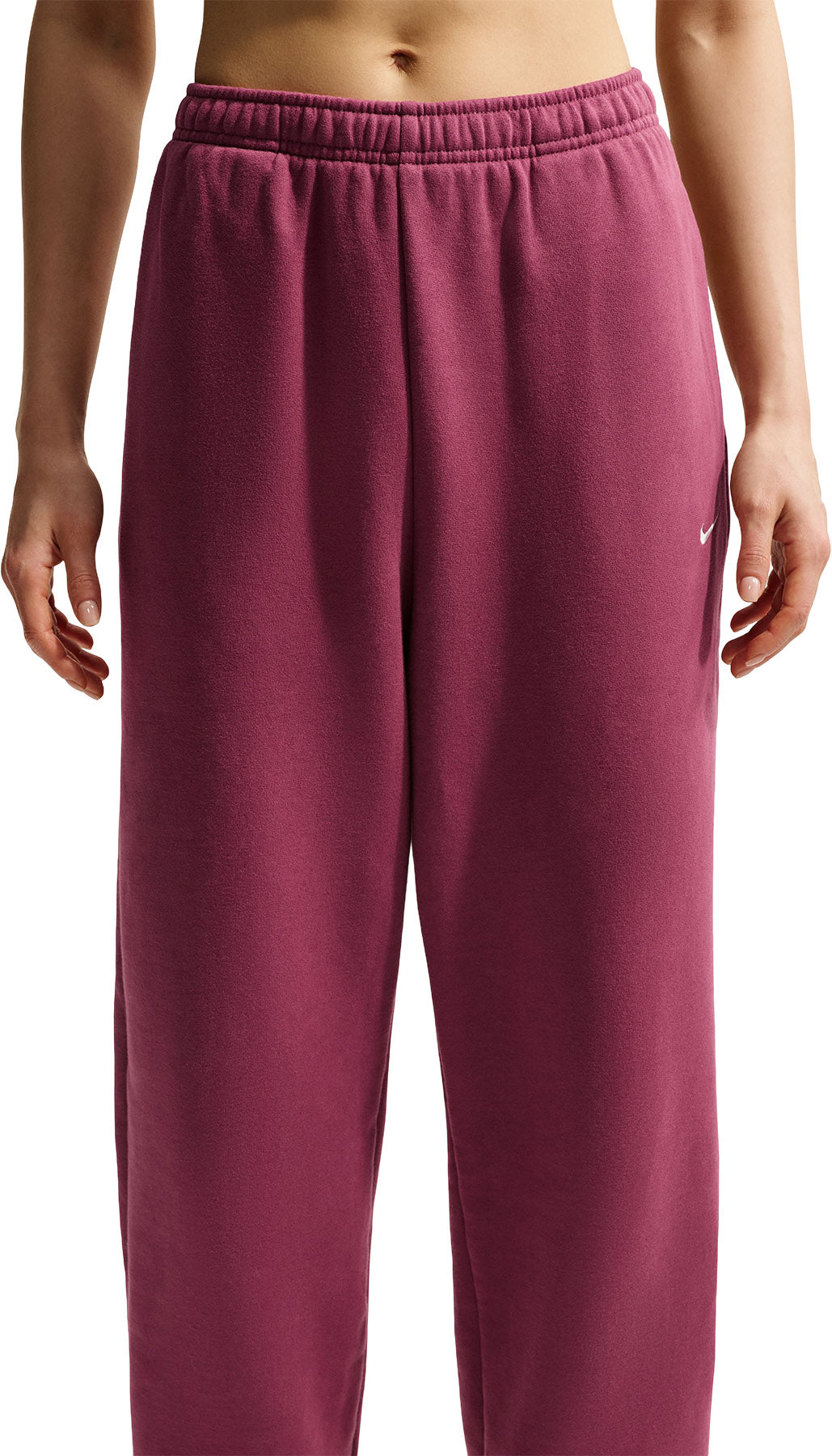 Nike Studio Fleece Medium Weight High-Rise Oversized Cuffed Trousers - Women's