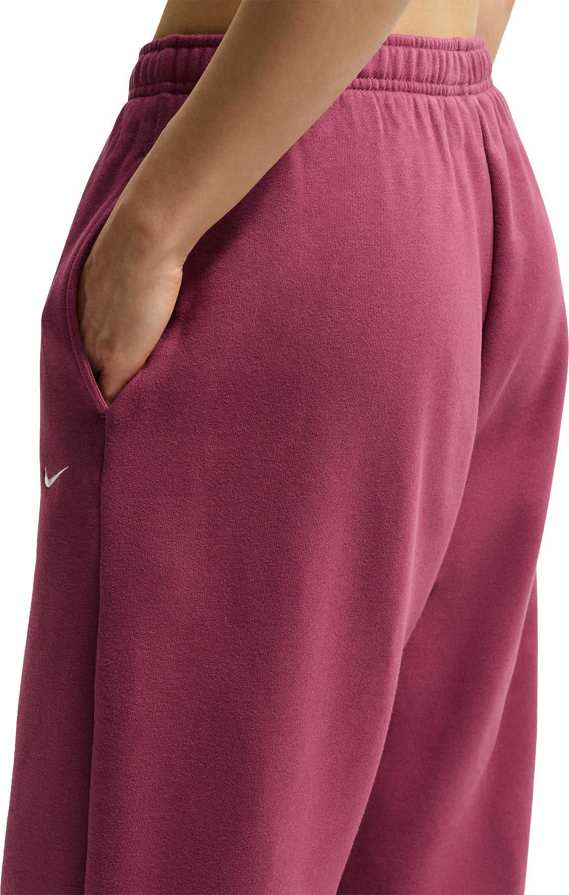Nike Studio Fleece Medium Weight High-Rise Oversized Cuffed Trousers - Women's