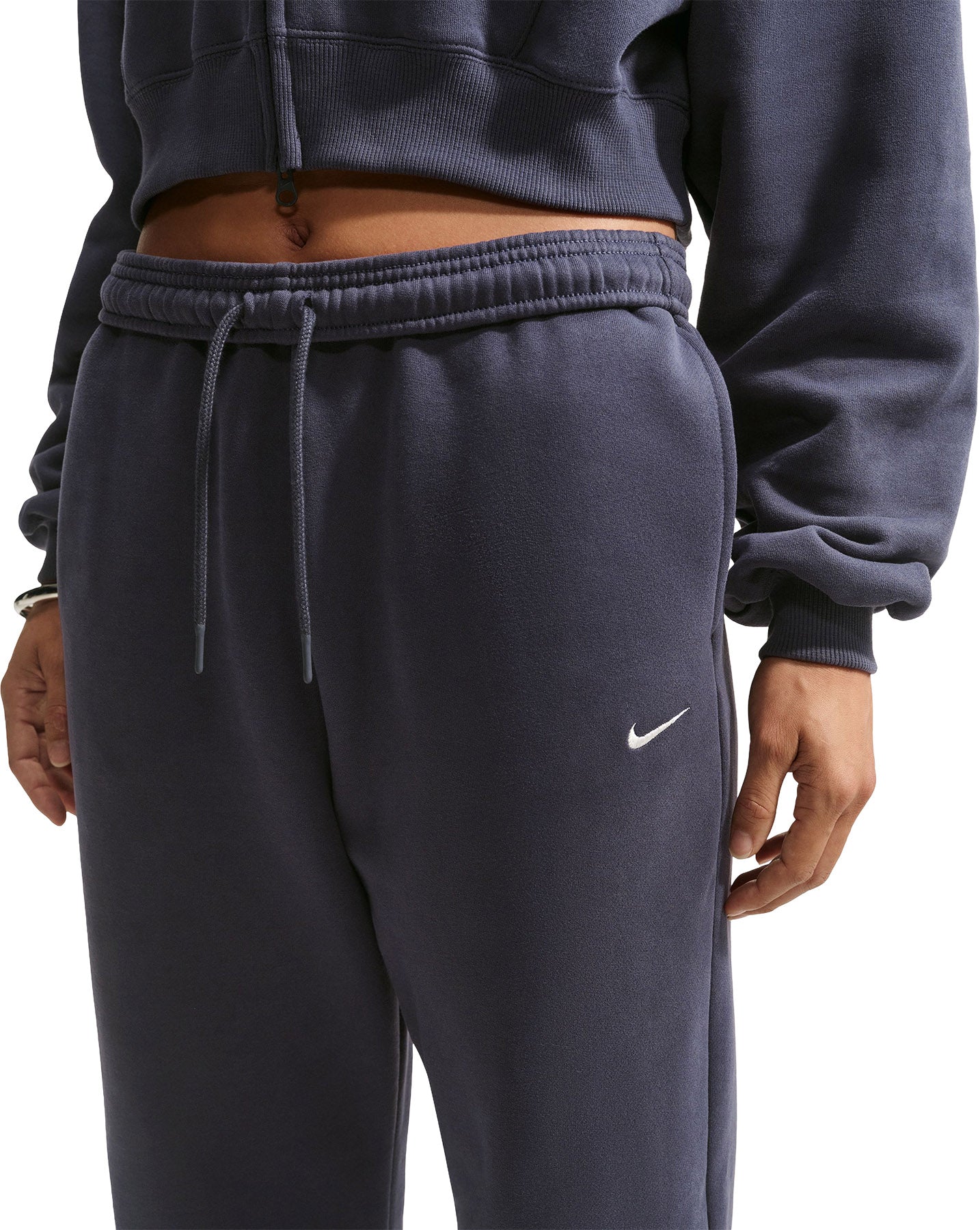 Nike Studio Fleece Medium Weight High-Rise Oversized Cuffed Trousers - Women's