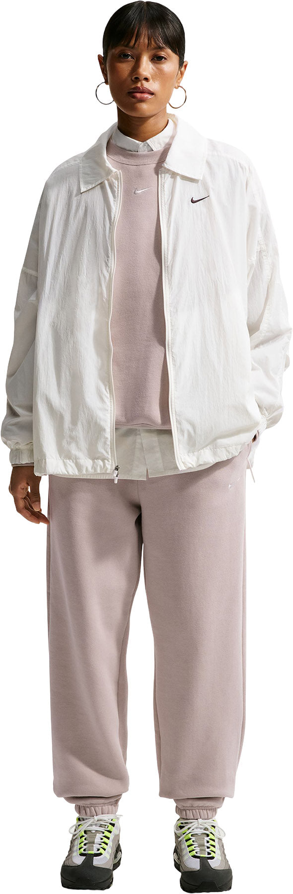 Nike Studio Fleece Medium Weight High-Rise Oversized Cuffed Trousers - Women's