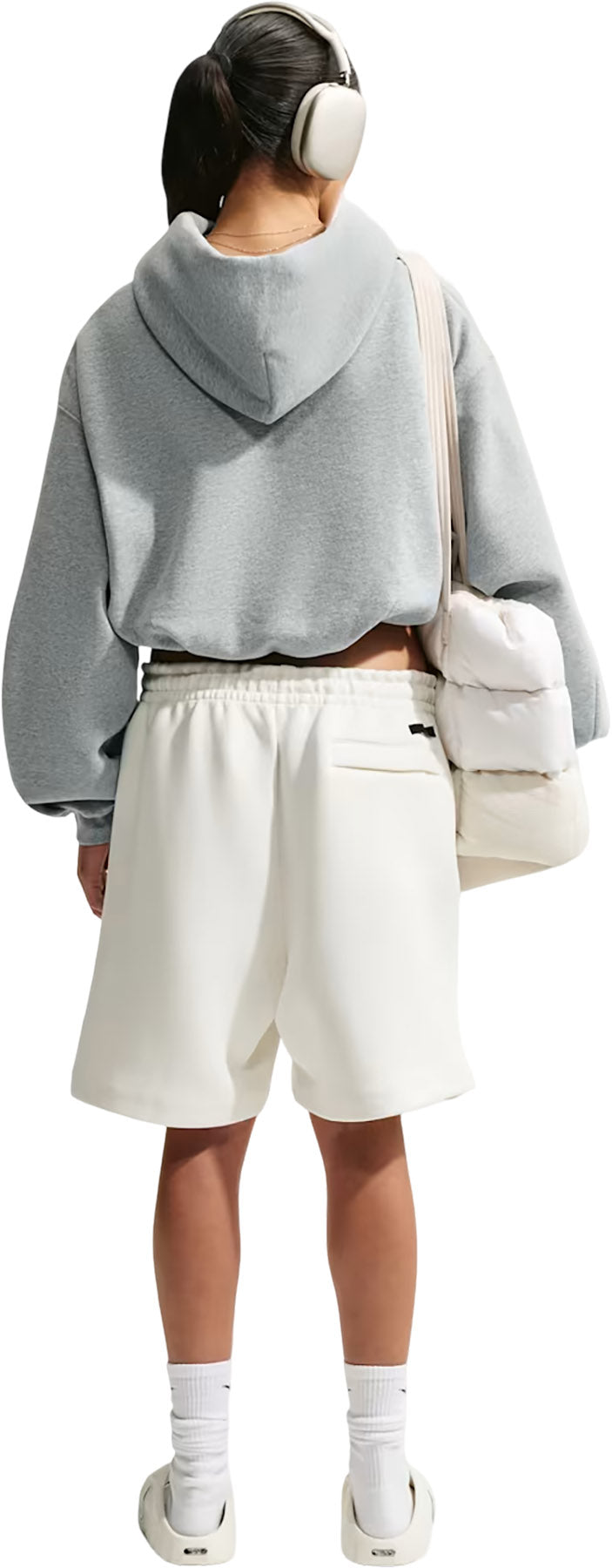 Nike Studio Fleece Medium Weight Oversized Cropped Hoodie - Women's
