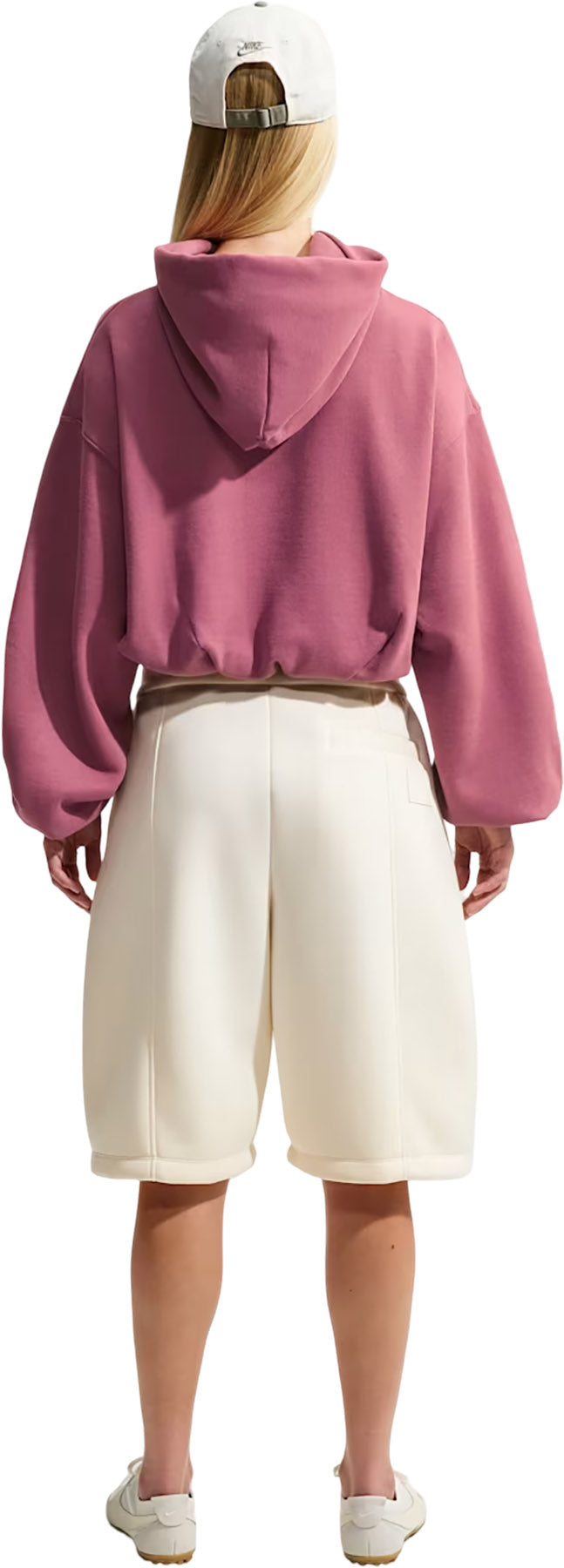 Nike Studio Fleece Medium Weight Oversized Cropped Hoodie - Women's