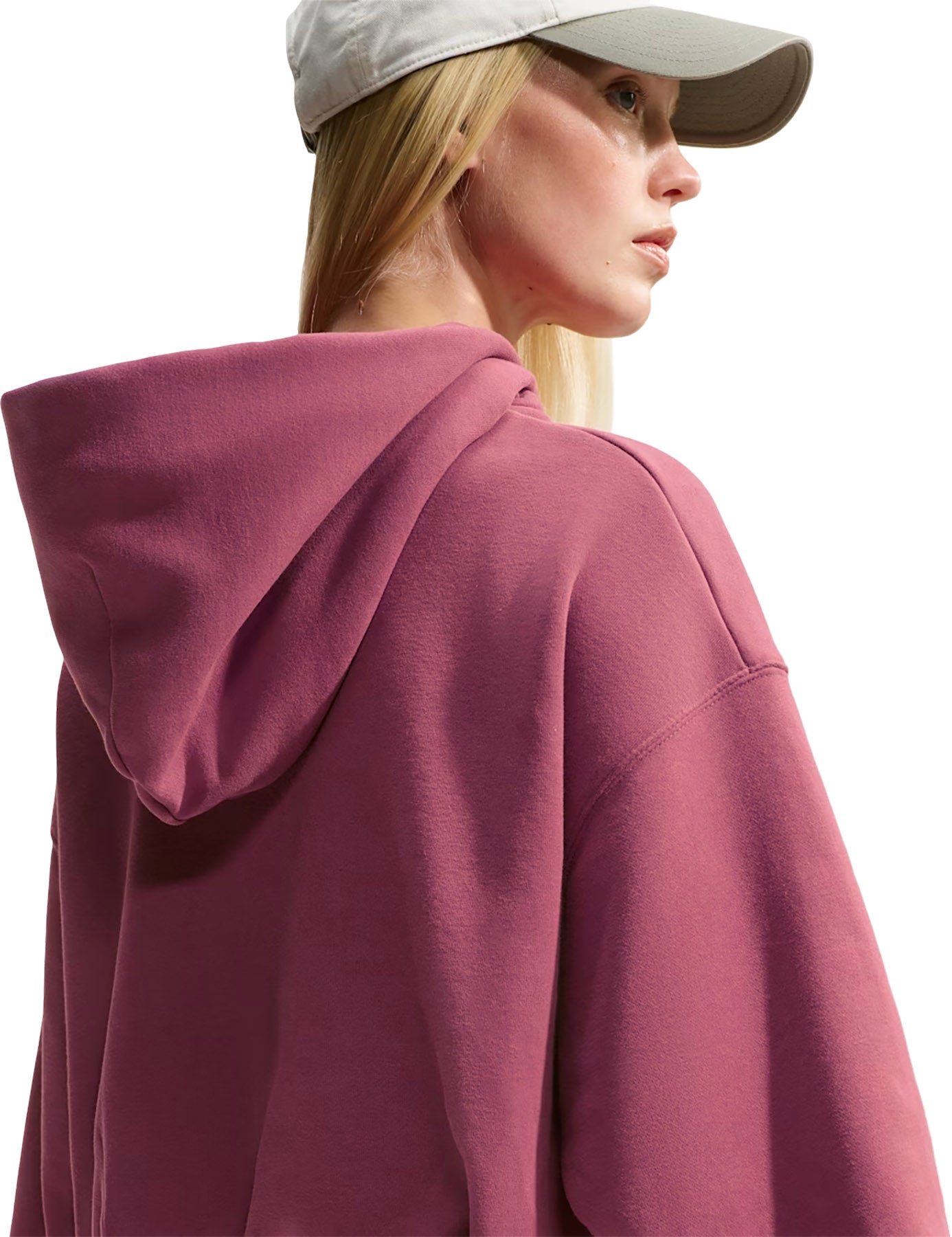 Nike Studio Fleece Medium Weight Oversized Cropped Hoodie - Women's