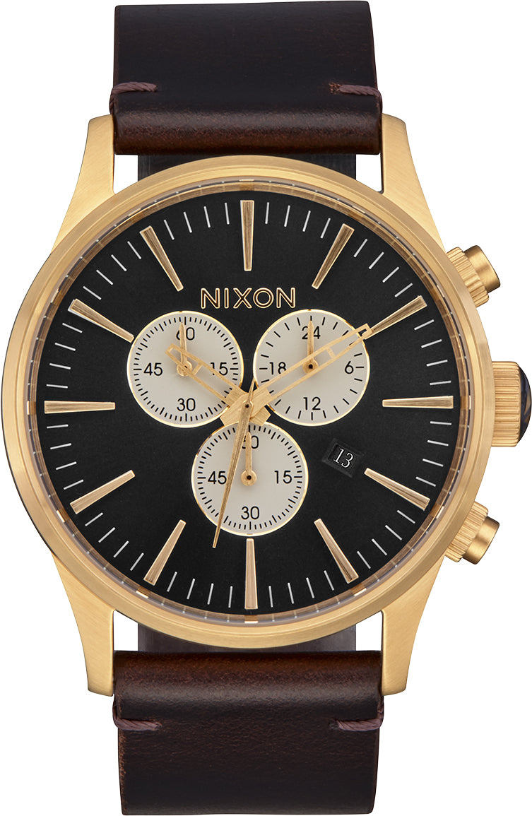 Sentry Chrono Leather V1 Watch - Men's