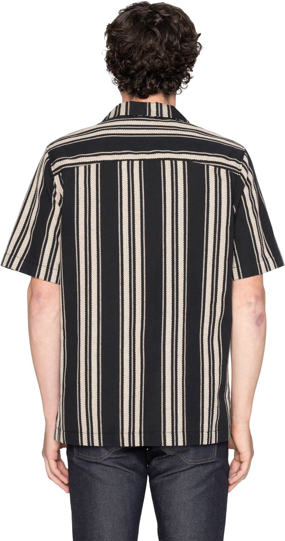 Aloha Shirt - Dobby Bands - Natural - Men's