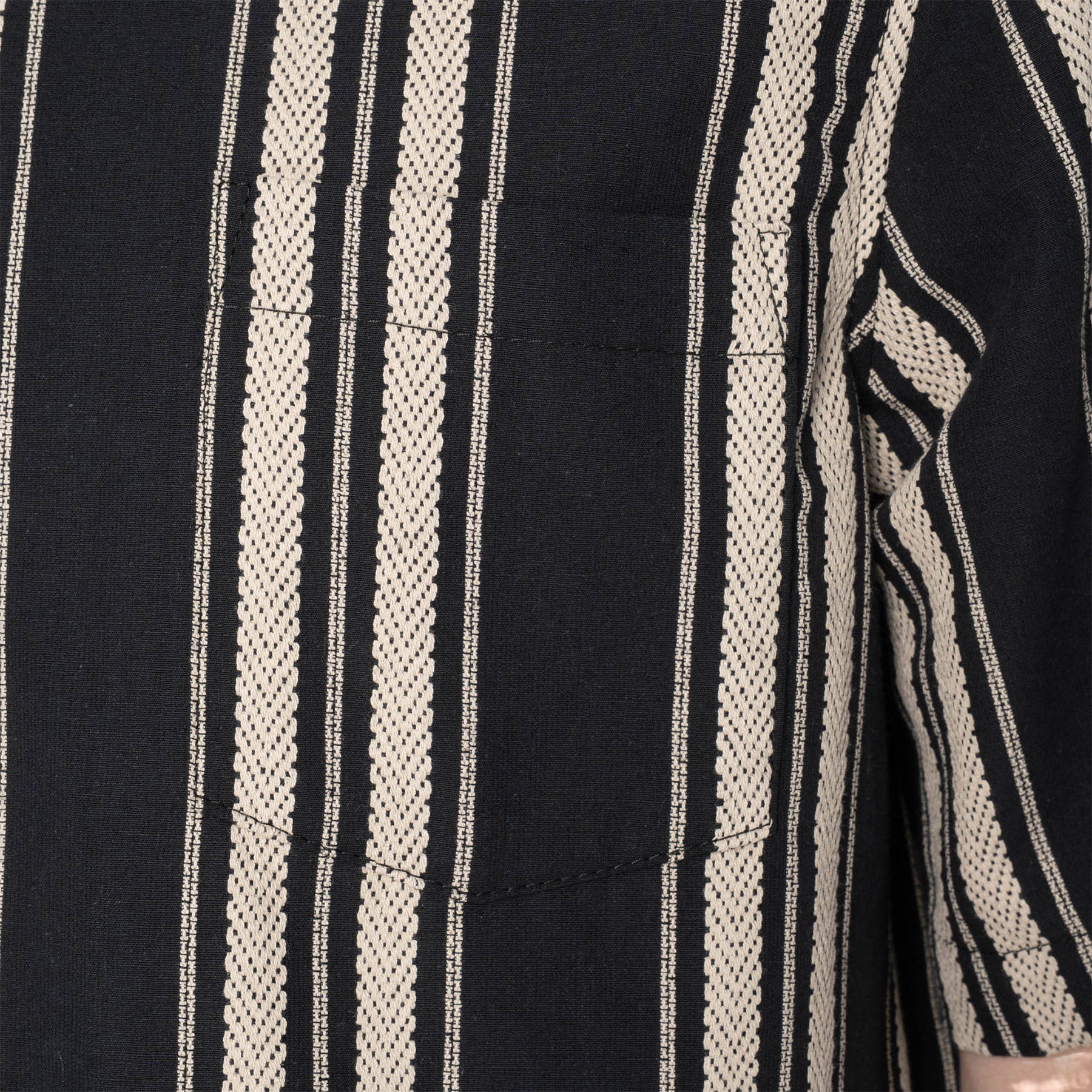 Aloha Shirt - Dobby Bands - Natural - Men's