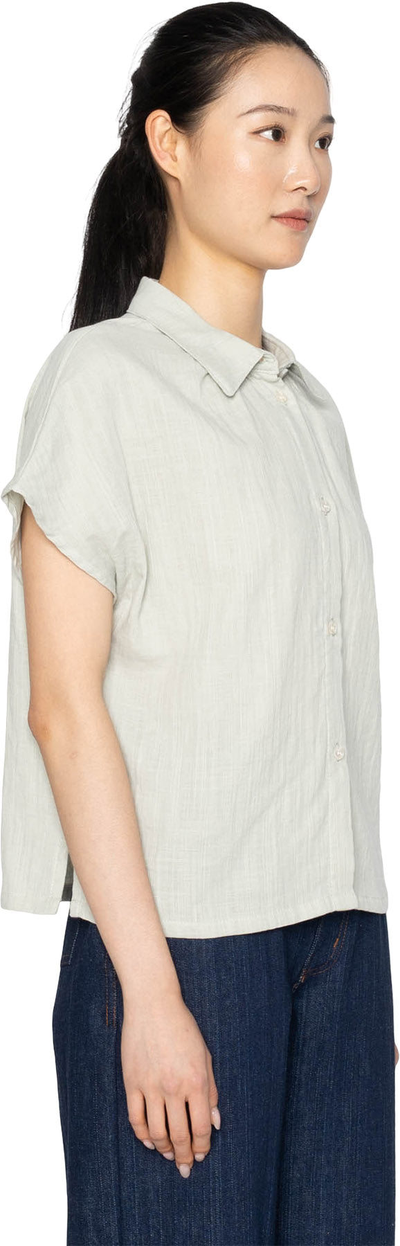 Billie Shirt - Double Weave Gauze - Mint - Women's