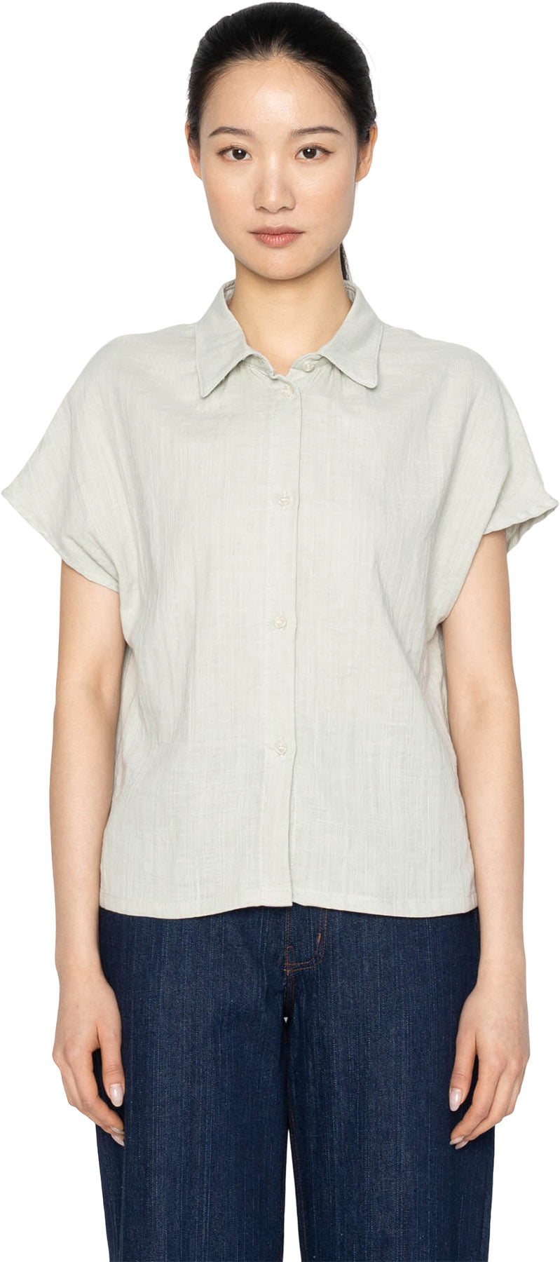 Billie Shirt - Double Weave Gauze - Mint - Women's