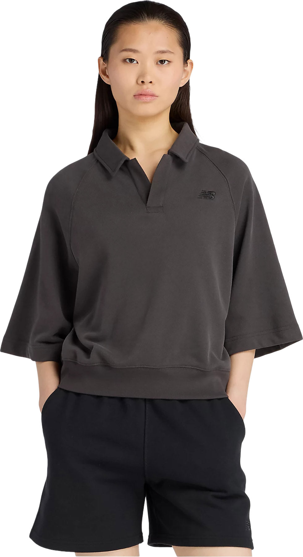 Coastal Fleece Oversized Polo - Women's