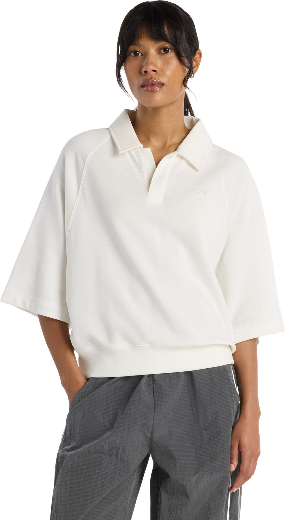 Coastal Fleece Oversized Polo - Women's
