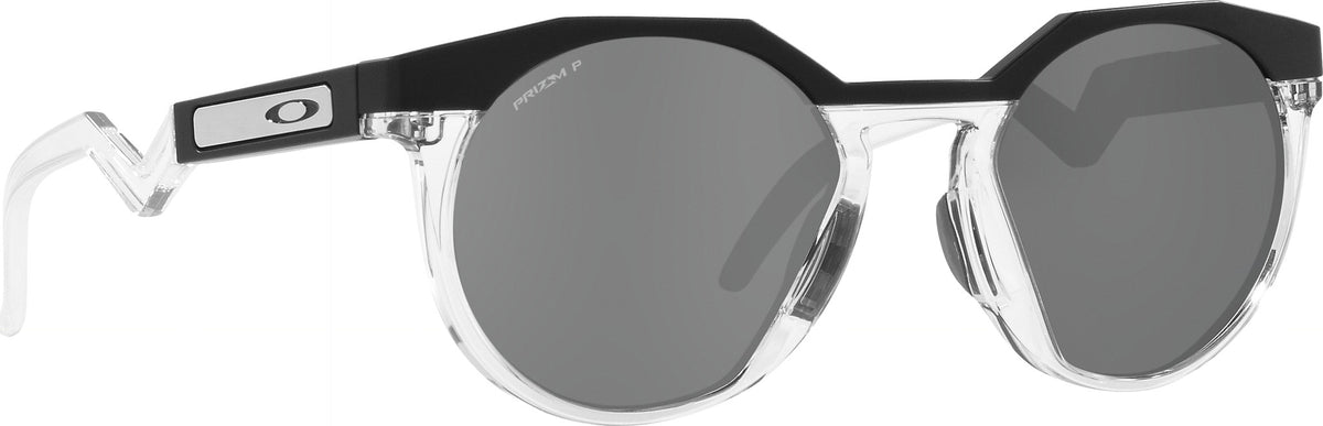HSTN Sunglasses - Matte Black Clear - Prizm Black Iridium Polarized Lens