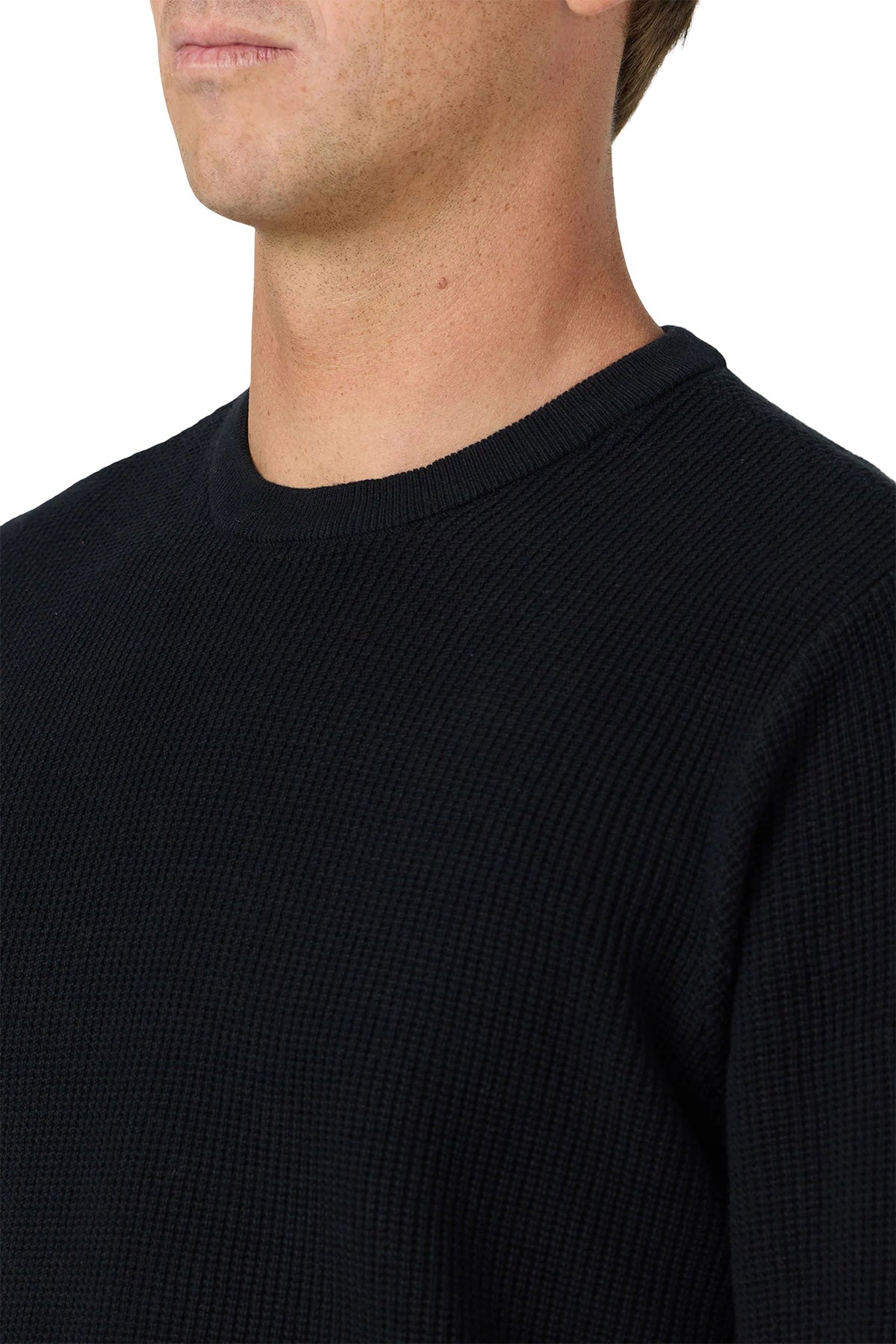 Roscoe Waffle Long sleeve Sweater - Men's