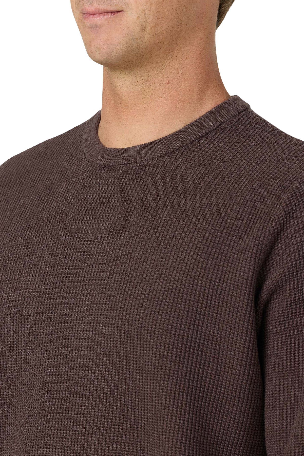 Roscoe Waffle Long sleeve Sweater - Men's