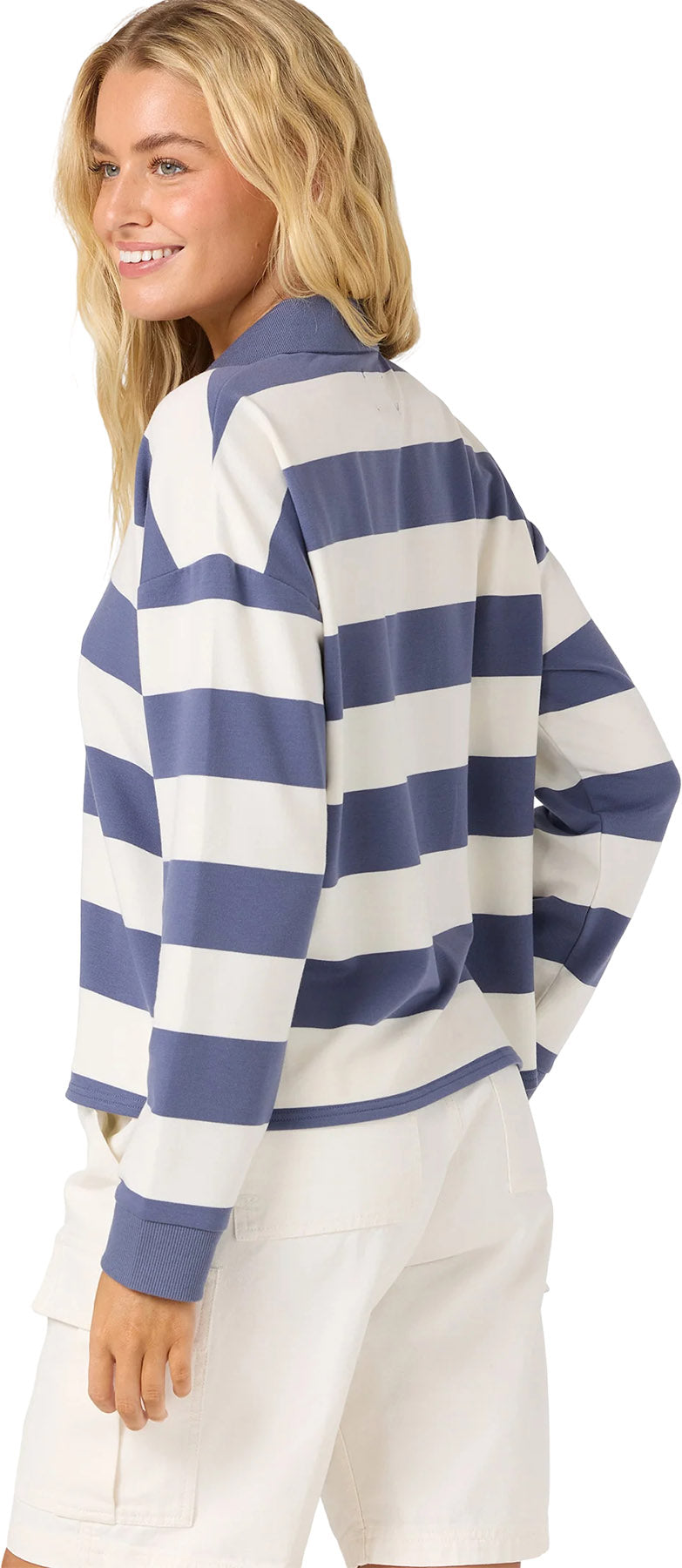 OG Kyra Long Sleeve Crop Polo - Women's