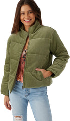 Novah Woven Quilted Corduroy Jacket - Women's