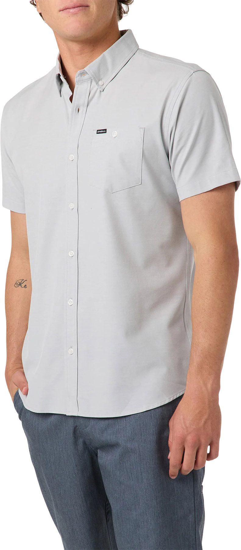 Light Check Standard Short Sleeve Woven Shirt - Men's