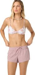 Saltwater Solids Balboa Elastic Waist Boardshorts 2" - Women's